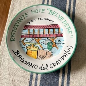 Ristorante del Buon Ricordo Hote Belvedere Bassano del Grappa Italy Plate
